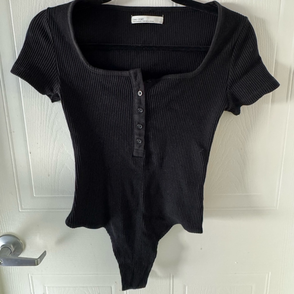 OAK + FORT Short Sleeve Bodysuit